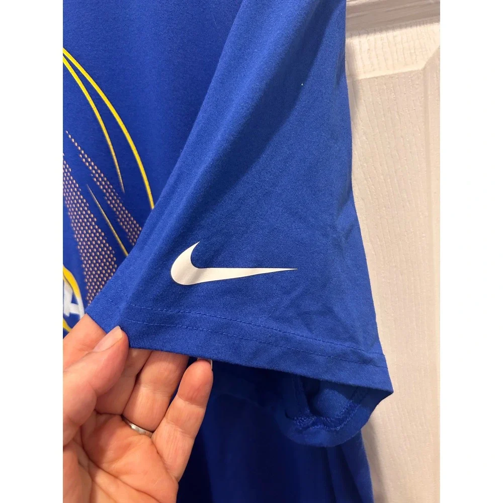 Nike Mens Los Angeles Rams Dri-FIT Graphic T-Shirt Blue 2XL NFL Football Tee